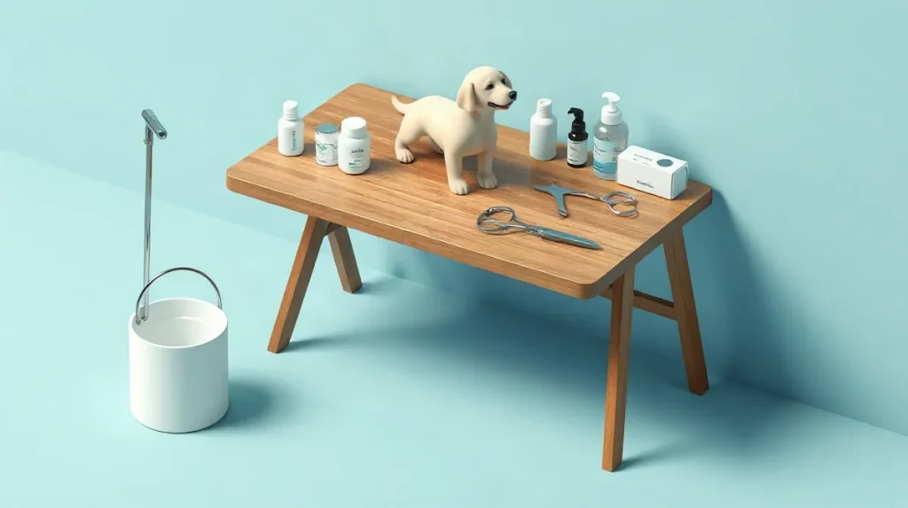 Hero illustration for the article “Behind the Scenes of a Celebrity Dog’s Daily Routine”