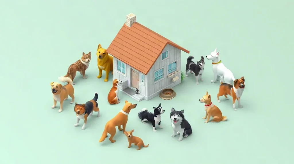 Hero illustration for the article “Buyer’s Guide to Choosing the Right Dog Breed for You”