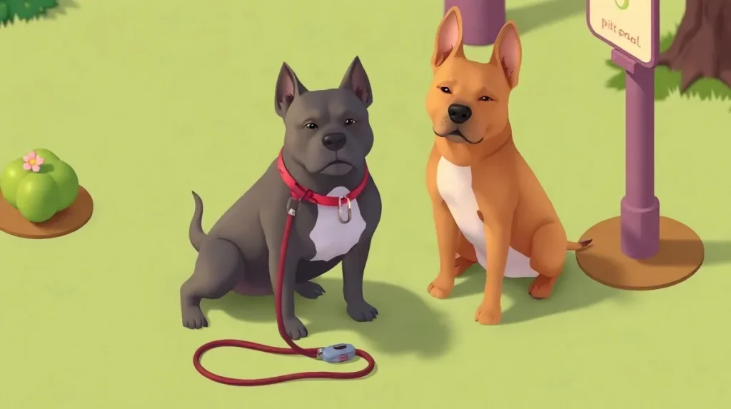 Hero illustration for the article “Debunking Common Misconceptions About Pit Bulls”