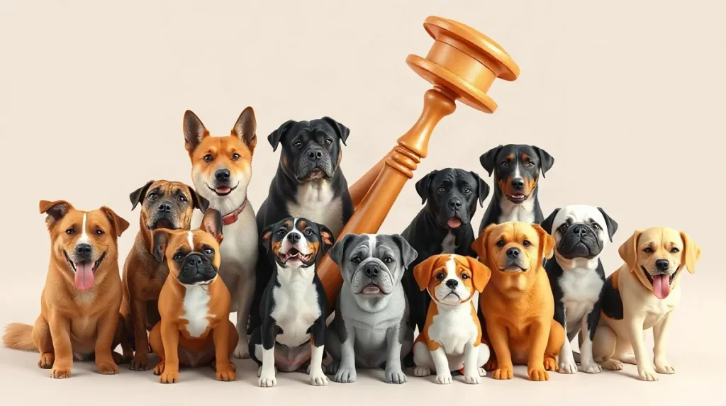 Hero illustration for the article “How Breed-Specific Laws Impact Dog Owners and Communities”