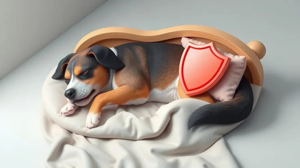 Hero illustration for the article “How Sleep Supports Your Dog’s Immune Health”