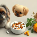Hero illustration for the article “New Supplements Ease Digestive Issues in Pekingese Dogs”