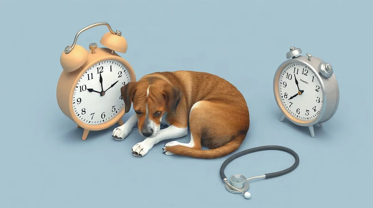 Hero illustration for the article “Understanding Canine Anxiety: Symptoms and Health Effects”