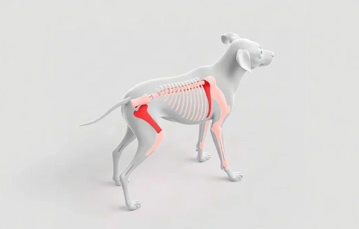 Hero illustration for the article “Understanding Canine Hip Dysplasia: Symptoms and Treatments”