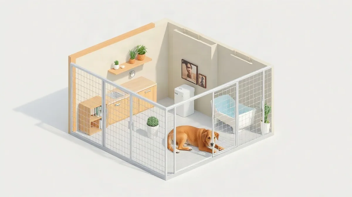 Hero illustration for the article “Choosing Reliable Dog Boarding Near Me: Health Tips”
