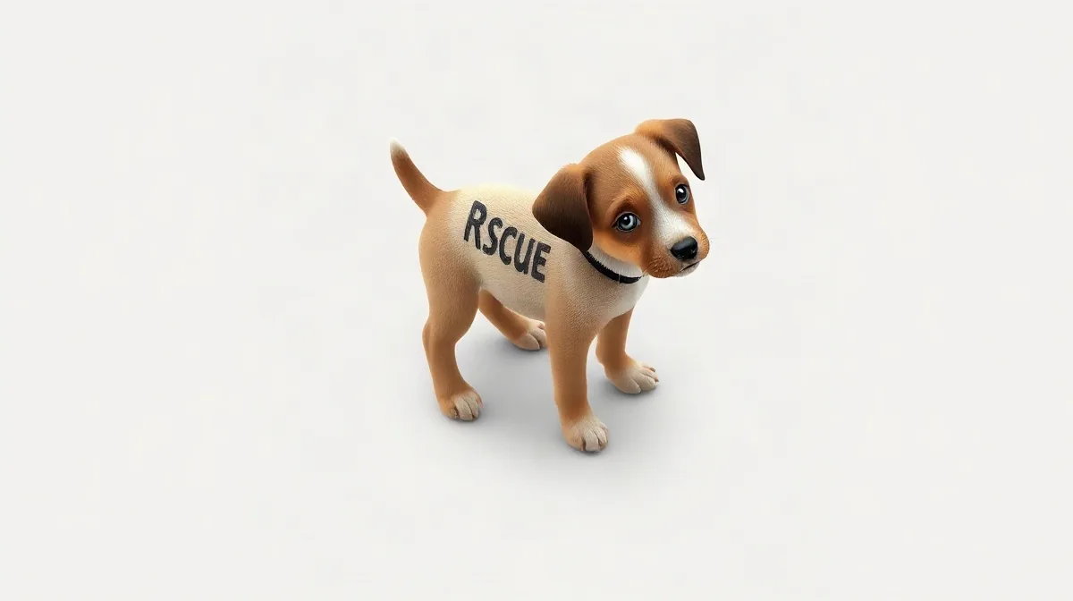 Hero illustration for the article “Puppy with Name Shaved into Fur Rescued and Adopted”