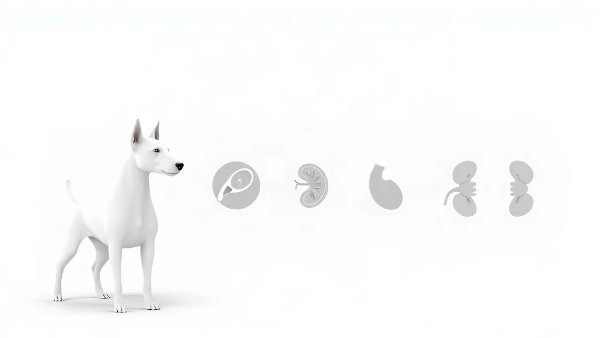 Hero illustration for the article “Bull Terrier Health: Deafness, Skin and Kidney Risks”