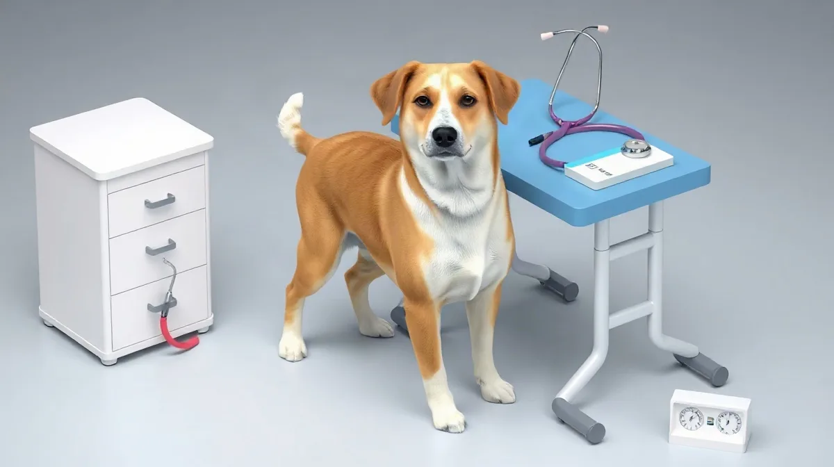 Hero illustration for the article “Dogs: What Happens at an Annual Vet Exam?”
