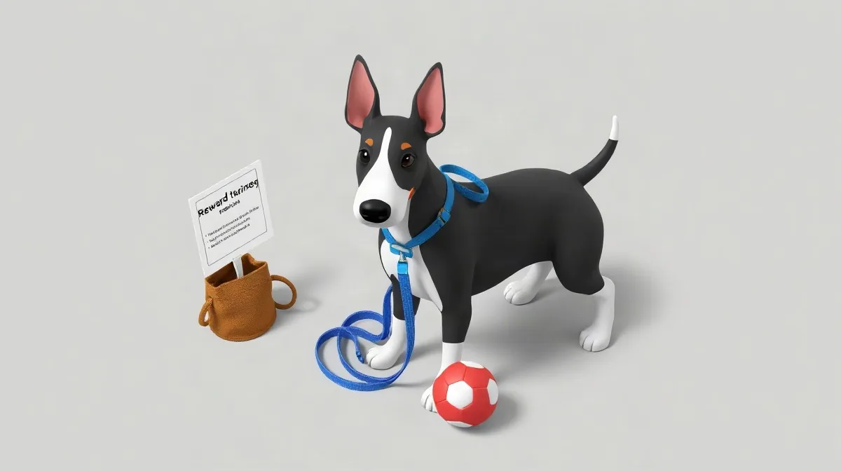 Hero illustration for the article “How to Train a Bull Terrier: Obedience Tips”